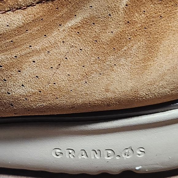 Cole Haan 2.0 Zerogrand Oxford Men's Shoes - Tan Perforated Suede, Size 13 - Picture 9 of 9